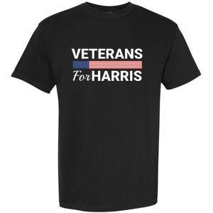 Veterans For Harris 2024 Military Vets Kamala Harris Garment-Dyed Heavyweight T-Shirt