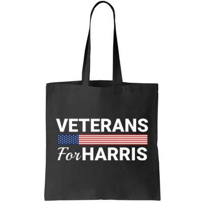 Veterans For Harris 2024 Military Vets Kamala Harris Tote Bag