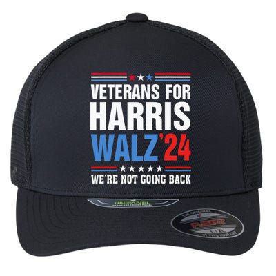 Veterans For Harris Walz 2024 Harris Waltz Flexfit Unipanel Trucker Cap