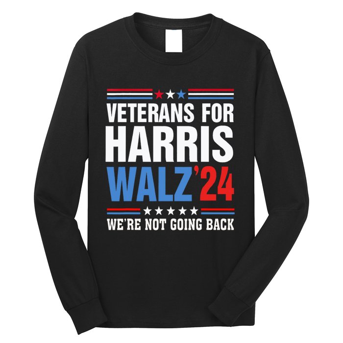 Veterans For Harris Walz 2024 Harris Waltz Long Sleeve Shirt