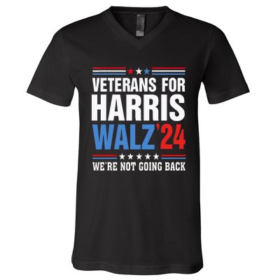 Veterans For Harris Walz 2024 Harris Waltz V-Neck T-Shirt