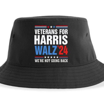 Veterans For Harris Walz 2024 Harris Waltz Sustainable Bucket Hat