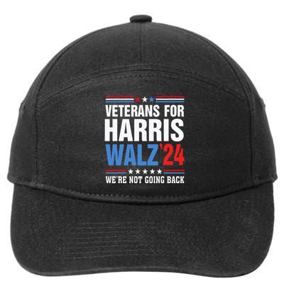 Veterans For Harris Walz 2024 Harris Waltz 7-Panel Snapback Hat