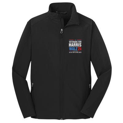 Veterans For Harris Walz 2024 Harris Waltz Core Soft Shell Jacket