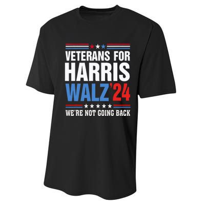 Veterans For Harris Walz 2024 Harris Waltz Performance Sprint T-Shirt