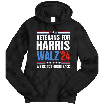 Veterans For Harris Walz 2024 Harris Waltz Tie Dye Hoodie