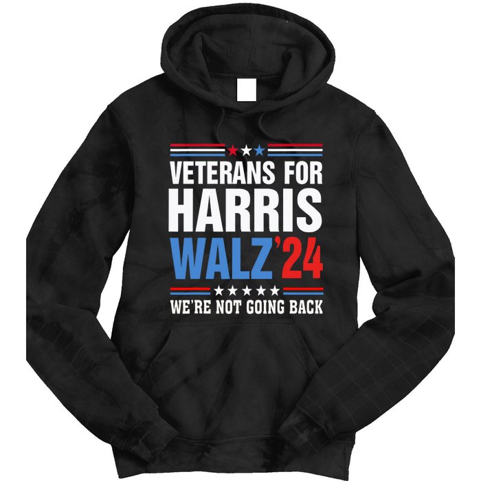 Veterans For Harris Walz 2024 Harris Waltz Tie Dye Hoodie