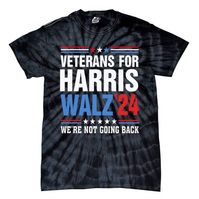 Veterans For Harris Walz 2024 Harris Waltz Tie-Dye T-Shirt