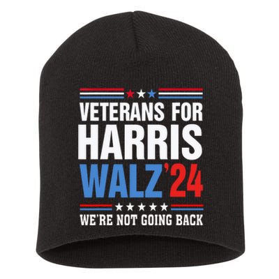 Veterans For Harris Walz 2024 Harris Waltz Short Acrylic Beanie