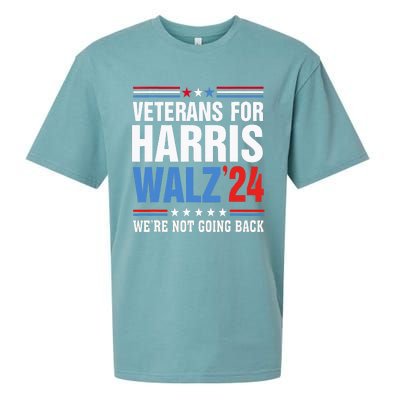 Veterans For Harris Walz 2024 Harris Waltz Sueded Cloud Jersey T-Shirt