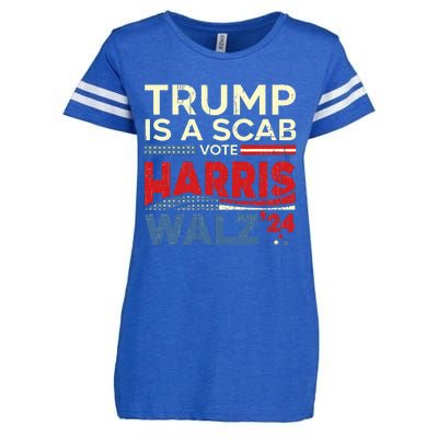 Vote For Harris 2024 Trump Is A Scab Vote Harris Enza Ladies Jersey Football T-Shirt