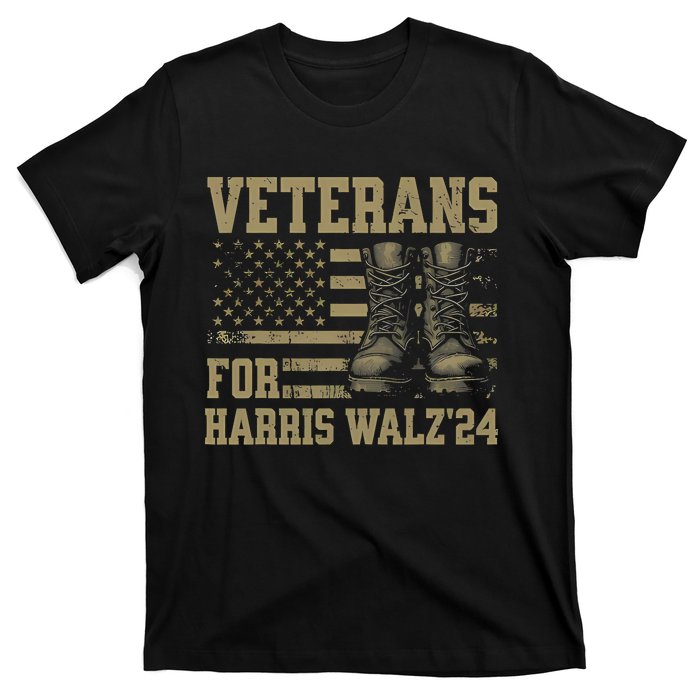 Veterans For Harris Walz Waltz 2024 Presidential Campaign T-Shirt