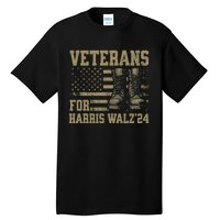 Veterans For Harris Walz Waltz 2024 Presidential Campaign Tall T-Shirt