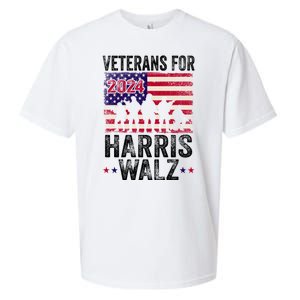 Veterans For Harris Waltz 2024 Comma La Kamala Usa Flag Sueded Cloud Jersey T-Shirt