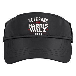 Veterans For Harris Waltz 2024 Election Vote Blue Democrat Adult Drive Performance Visor