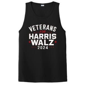 Veterans For Harris Waltz 2024 Election Vote Blue Democrat PosiCharge Competitor Tank