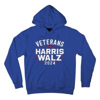 Veterans For Harris Waltz 2024 Election Vote Blue Democrat Hoodie