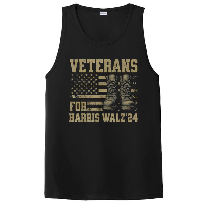 Veterans For Harris Walz Waltz 2024 Presidential Campaign PosiCharge Competitor Tank