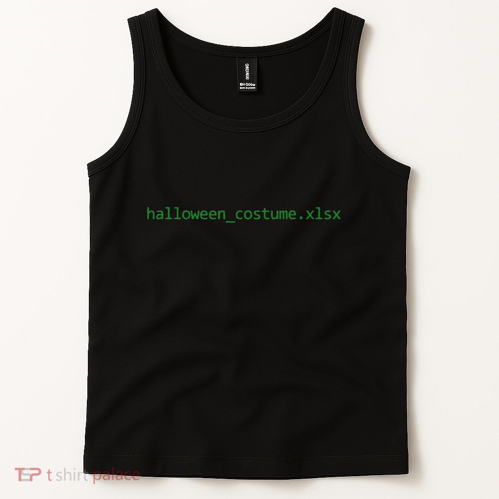 Vintage Funny Halloween Excel Spreadsheet File Tank Top