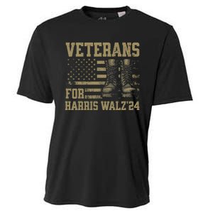 Veterans For Harris Walz Waltz 2024 Presidential Campaign Cooling Performance Crew T-Shirt