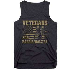 Veterans For Harris Walz Waltz 2024 Presidential Campaign Tank Top