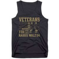 Veterans For Harris Walz Waltz 2024 Presidential Campaign Tank Top