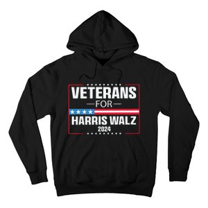 Veterans For Harris Walz 2024 Presidential Campaign Hoodie