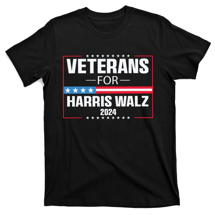 Veterans For Harris Walz 2024 Presidential Campaign T-Shirt