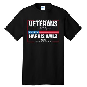 Veterans For Harris Walz 2024 Presidential Campaign Tall T-Shirt