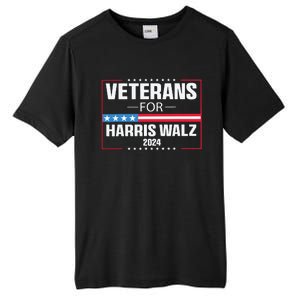 Veterans For Harris Walz 2024 Presidential Campaign Tall Fusion ChromaSoft Performance T-Shirt