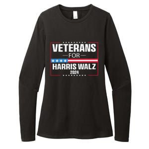 Veterans For Harris Walz 2024 Presidential Campaign Womens CVC Long Sleeve Shirt