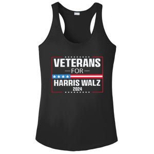 Veterans For Harris Walz 2024 Presidential Campaign Ladies PosiCharge Competitor Racerback Tank