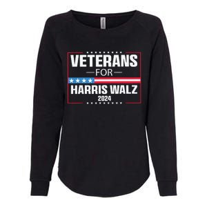 Veterans For Harris Walz 2024 Presidential Campaign Womens California Wash Sweatshirt