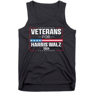 Veterans For Harris Walz 2024 Presidential Campaign Tank Top