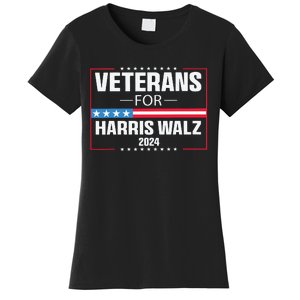 Veterans For Harris Walz 2024 Presidential Campaign Women's T-Shirt