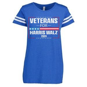 Veterans For Harris Walz 2024 Presidential Campaign Enza Ladies Jersey Football T-Shirt