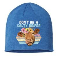 Vintage Farm Humour Dont Be A Salty Heifer Gift Idea Gift Sustainable Beanie