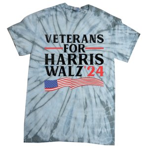 Veterans For Harris Walz 2024 Tie-Dye T-Shirt