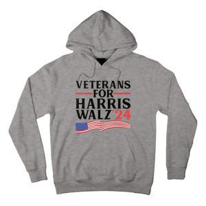 Veterans For Harris Walz 2024 Tall Hoodie