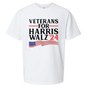 Veterans For Harris Walz 2024 Sueded Cloud Jersey T-Shirt