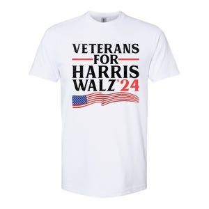 Veterans For Harris Walz 2024 Softstyle CVC T-Shirt