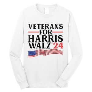 Veterans For Harris Walz 2024 Long Sleeve Shirt