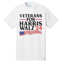 Veterans For Harris Walz 2024 Tall T-Shirt