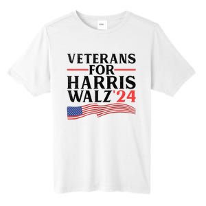 Veterans For Harris Walz 2024 Tall Fusion ChromaSoft Performance T-Shirt