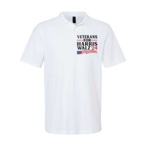 Veterans For Harris Walz 2024 Softstyle Adult Sport Polo