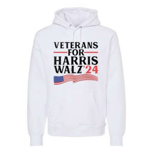 Veterans For Harris Walz 2024 Premium Hoodie