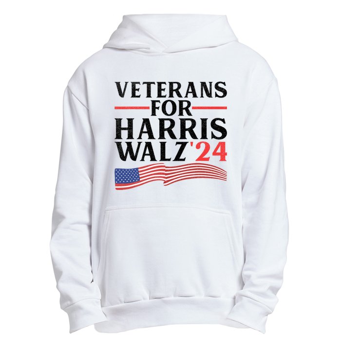 Veterans For Harris Walz 2024 Urban Pullover Hoodie