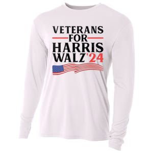 Veterans For Harris Walz 2024 Cooling Performance Long Sleeve Crew