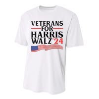 Veterans For Harris Walz 2024 Performance Sprint T-Shirt