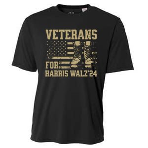 Veterans For Harris Walz Waltz 2024 Presidential Campaign Cooling Performance Crew T-Shirt